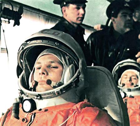 Wikipedia Year: (n.d.) Yuri Gagarin - 1961-04-12. Wikimedia Commons. Retrieved May 29, 2023, from https://upload.wikimedia.org/wikipedia/vi/7/7f/Yurigagarin-1961-04-12.jpg